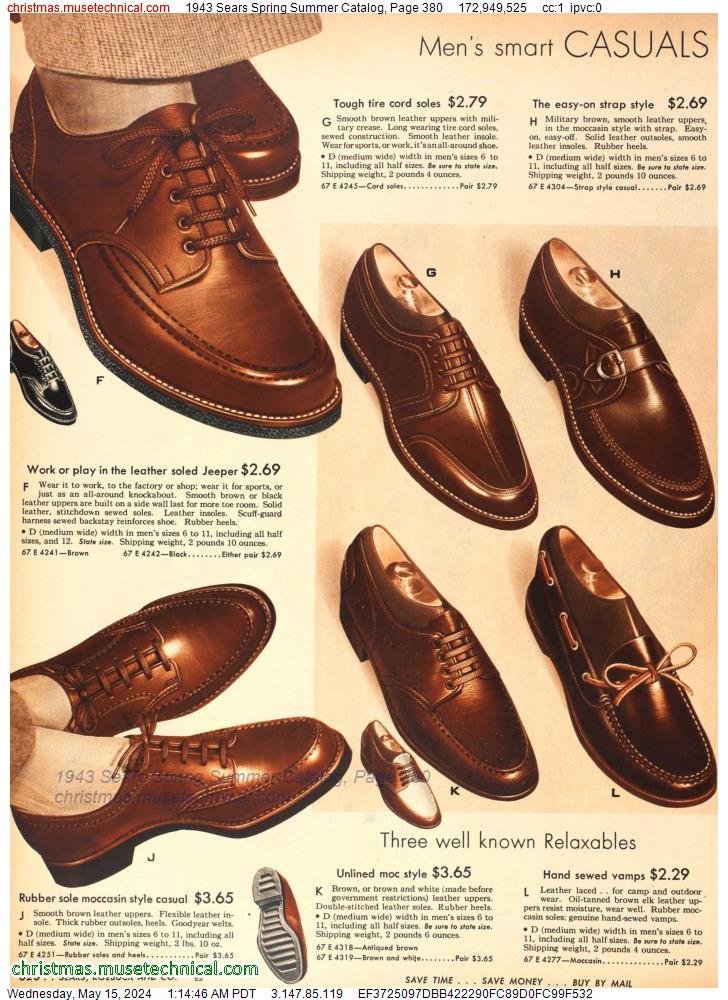 1943 Sears Spring Summer Catalog, Page 380
