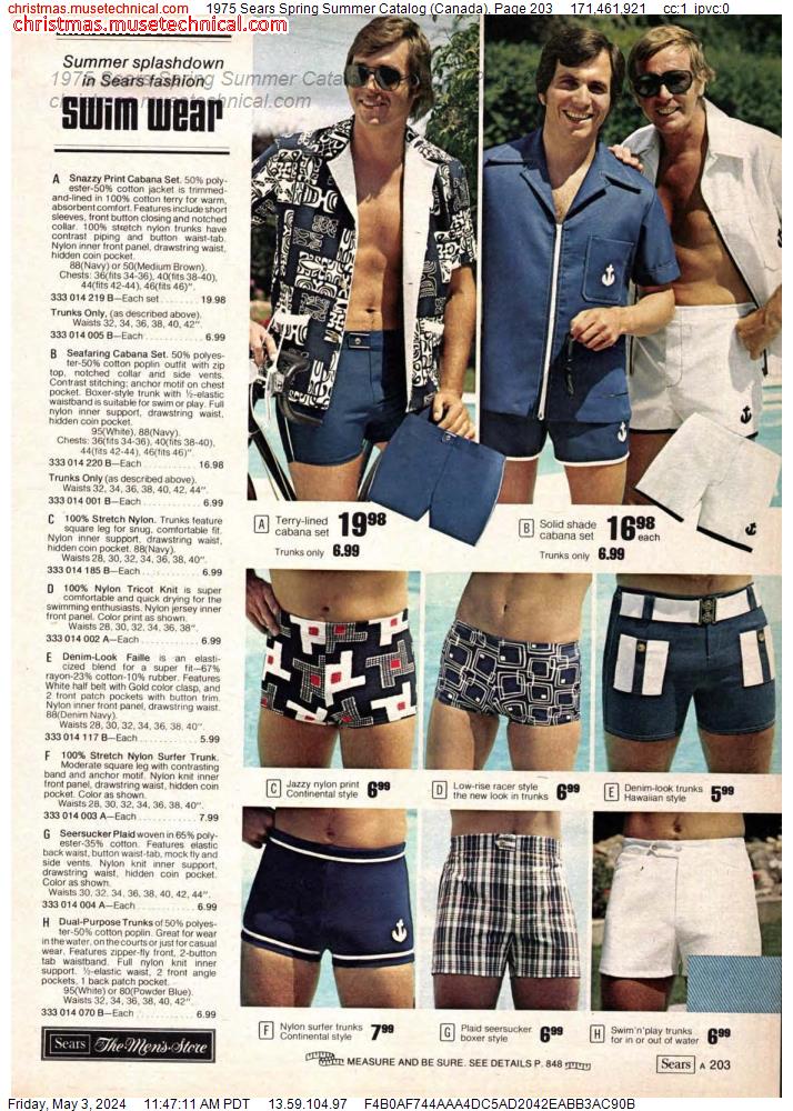 1975 Sears Spring Summer Catalog (Canada), Page 203