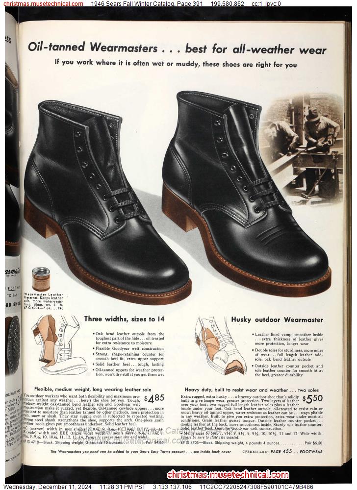 1946 Sears Fall Winter Catalog, Page 391