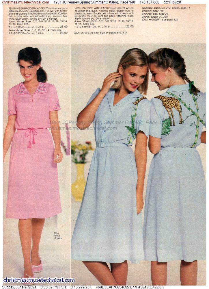 1981 JCPenney Spring Summer Catalog, Page 140