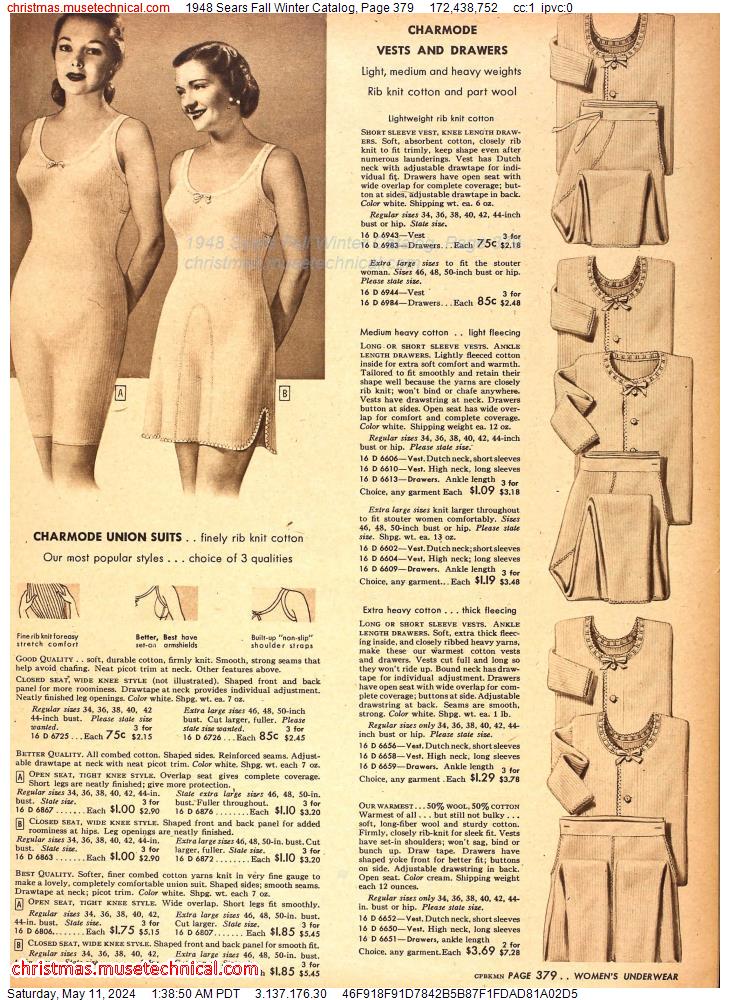 1948 Sears Fall Winter Catalog, Page 379