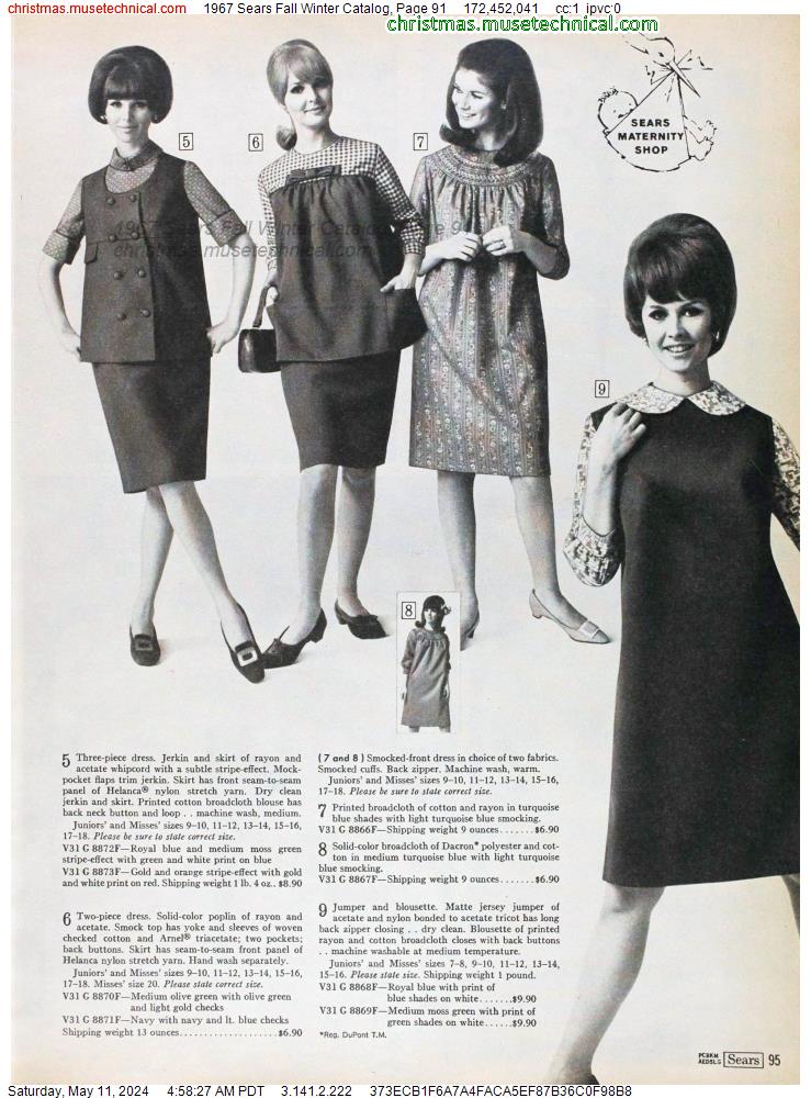 1967 Sears Fall Winter Catalog, Page 91