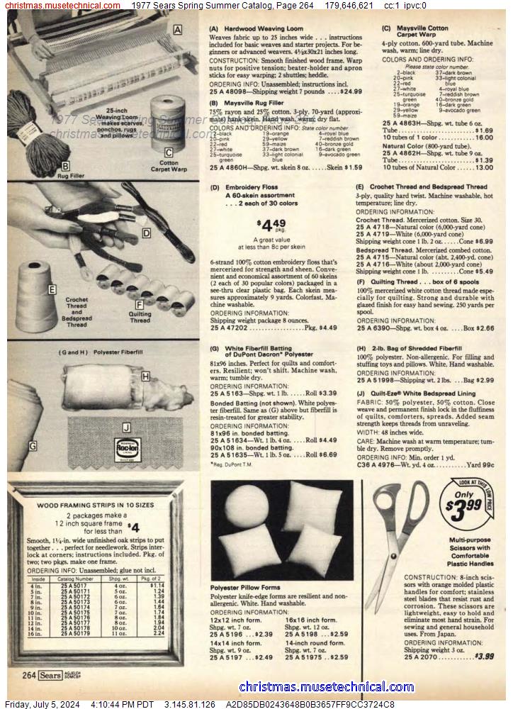 1977 Sears Spring Summer Catalog, Page 264