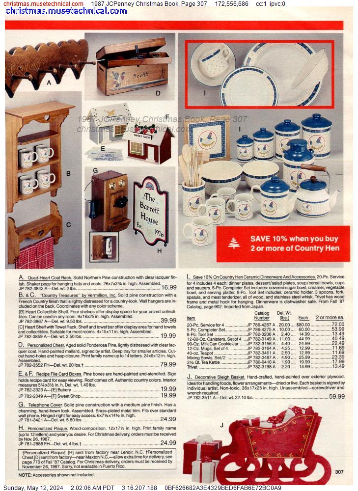 1987 JCPenney Christmas Book, Page 307