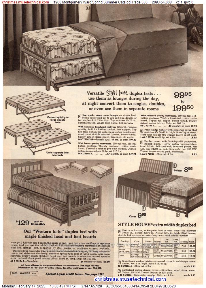 1968 Montgomery Ward Spring Summer Catalog, Page 506