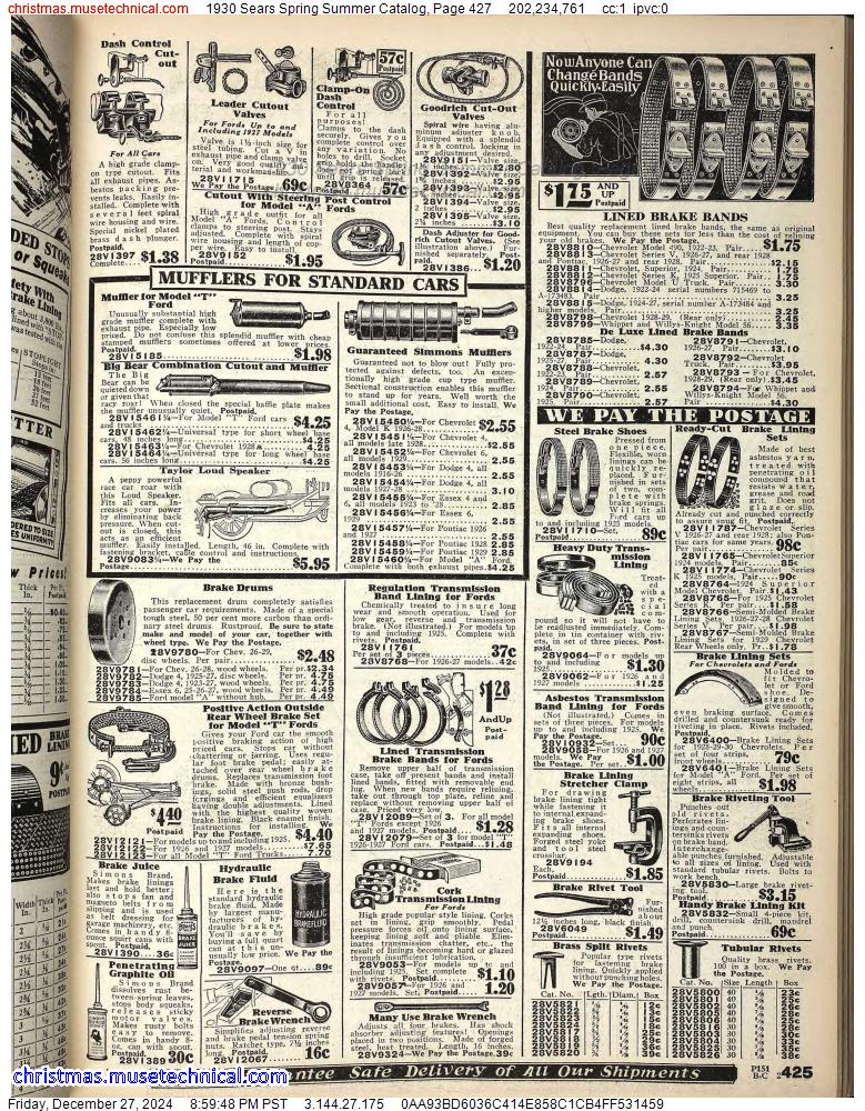 1930 Sears Spring Summer Catalog, Page 427