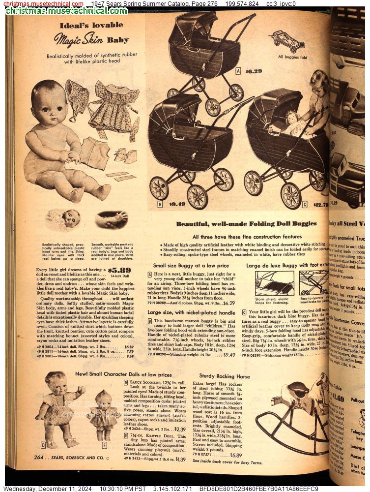 1947 Sears Spring Summer Catalog, Page 276