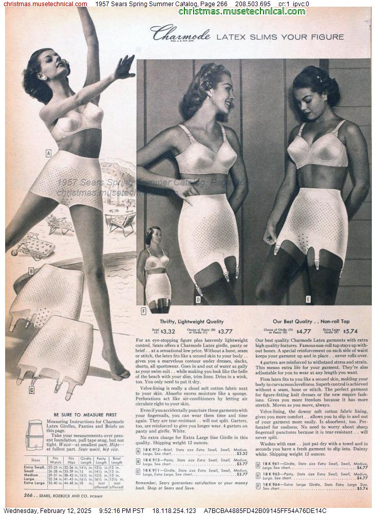 1957 Sears Spring Summer Catalog, Page 266