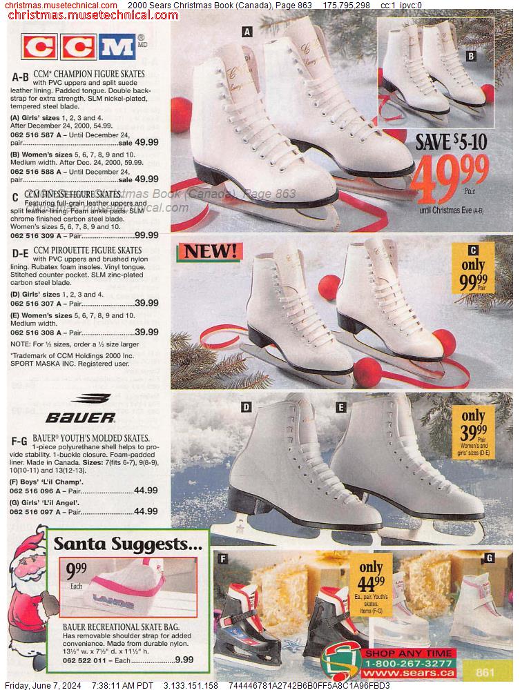 2000 Sears Christmas Book (Canada), Page 863