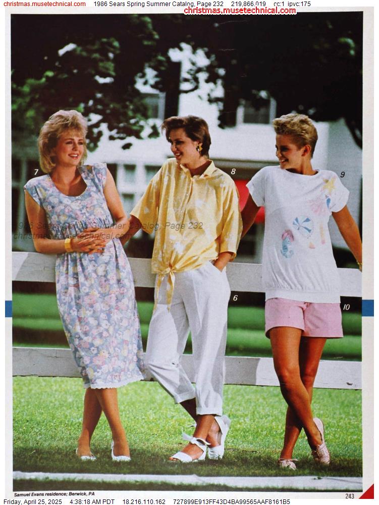 1986 Sears Spring Summer Catalog, Page 232