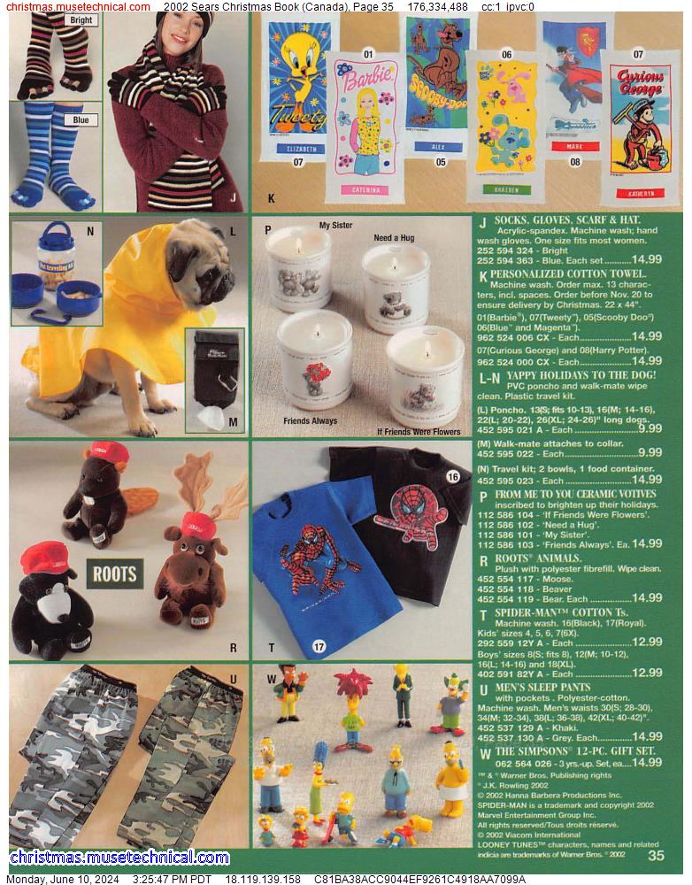 2002 Sears Christmas Book (Canada), Page 35