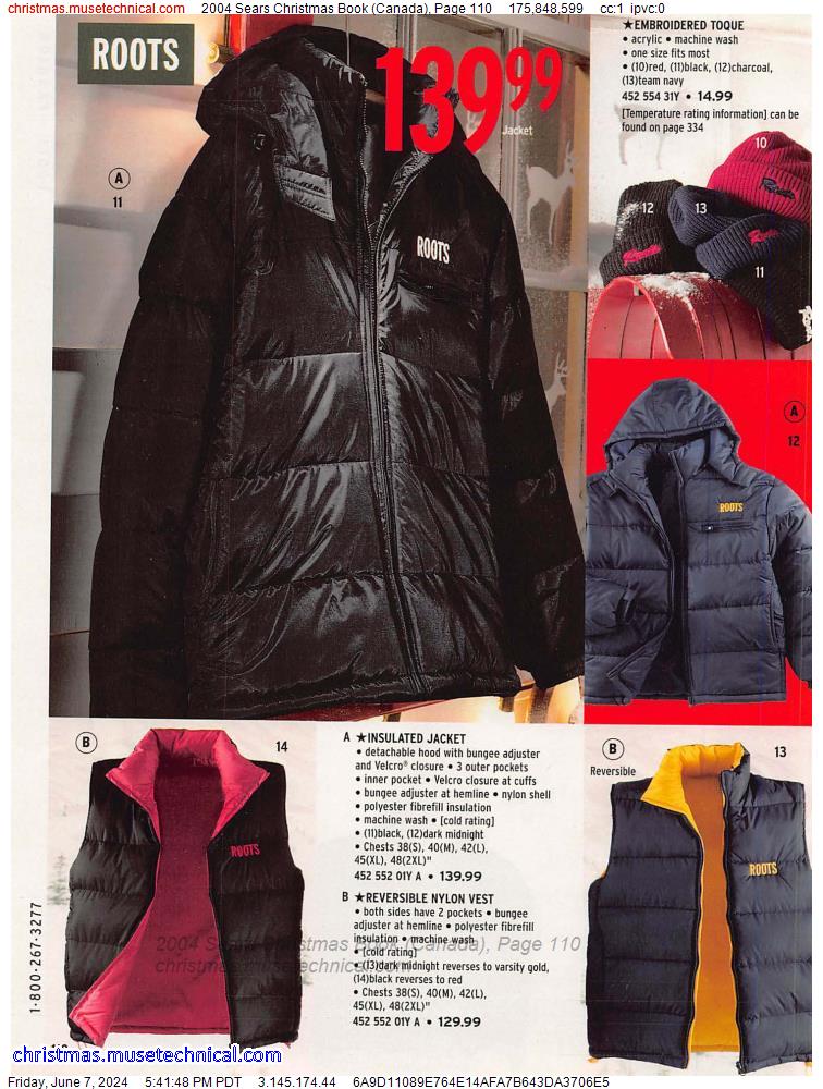 2004 Sears Christmas Book (Canada), Page 110