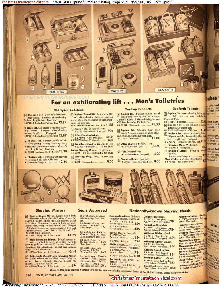 1948 Sears Spring Summer Catalog, Page 542