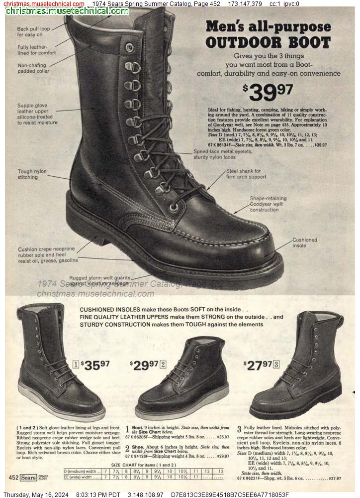 1974 Sears Spring Summer Catalog, Page 452
