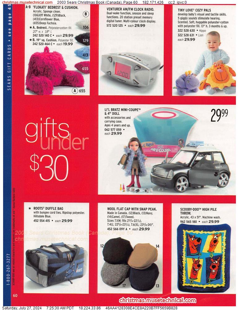 2003 Sears Christmas Book (Canada), Page 60