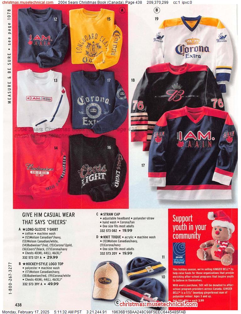 2004 Sears Christmas Book (Canada), Page 438