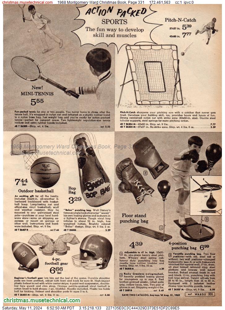 1968 Montgomery Ward Christmas Book, Page 331