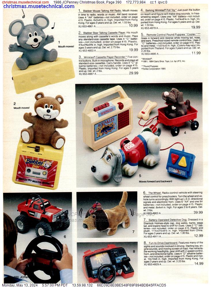 1986 JCPenney Christmas Book, Page 390