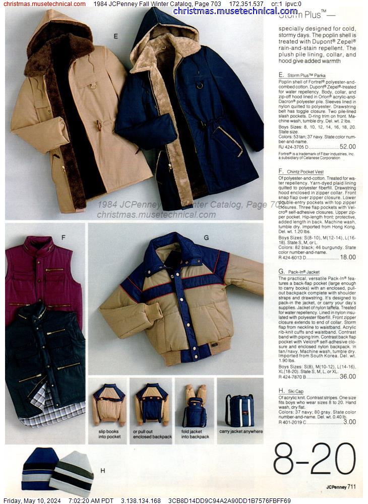 1984 JCPenney Fall Winter Catalog, Page 703