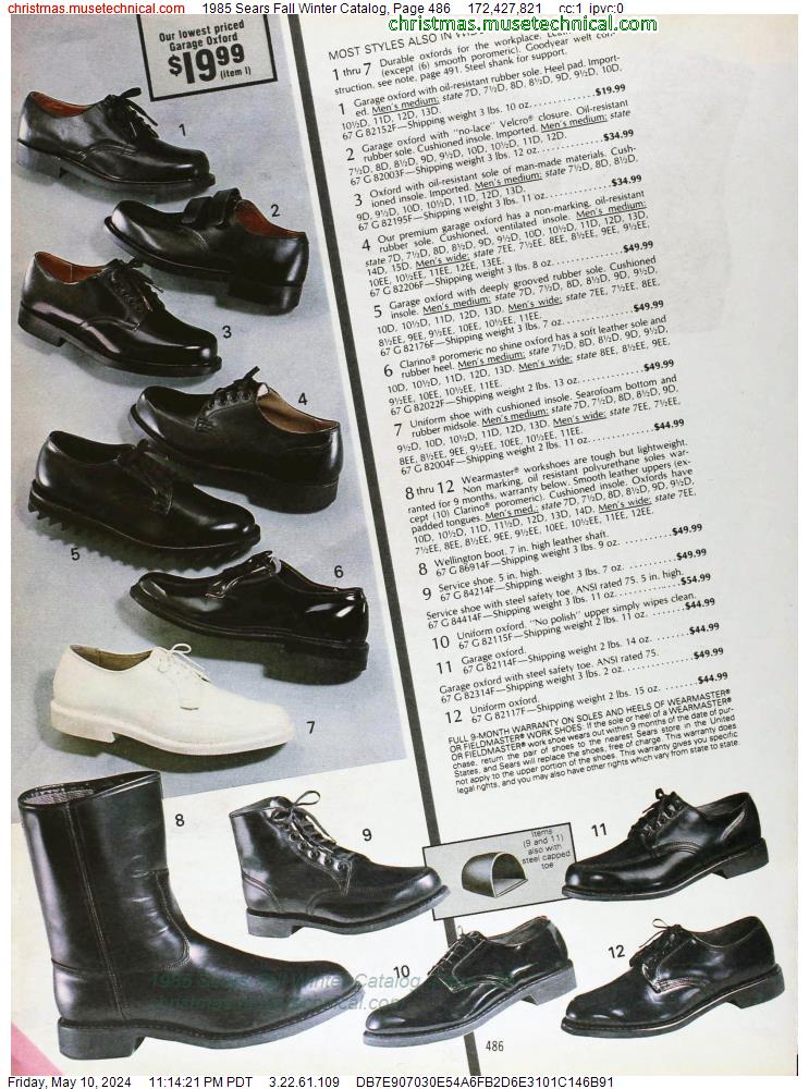 1985 Sears Fall Winter Catalog, Page 486