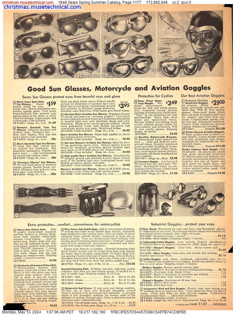 1946 Sears Spring Summer Catalog, Page 1177