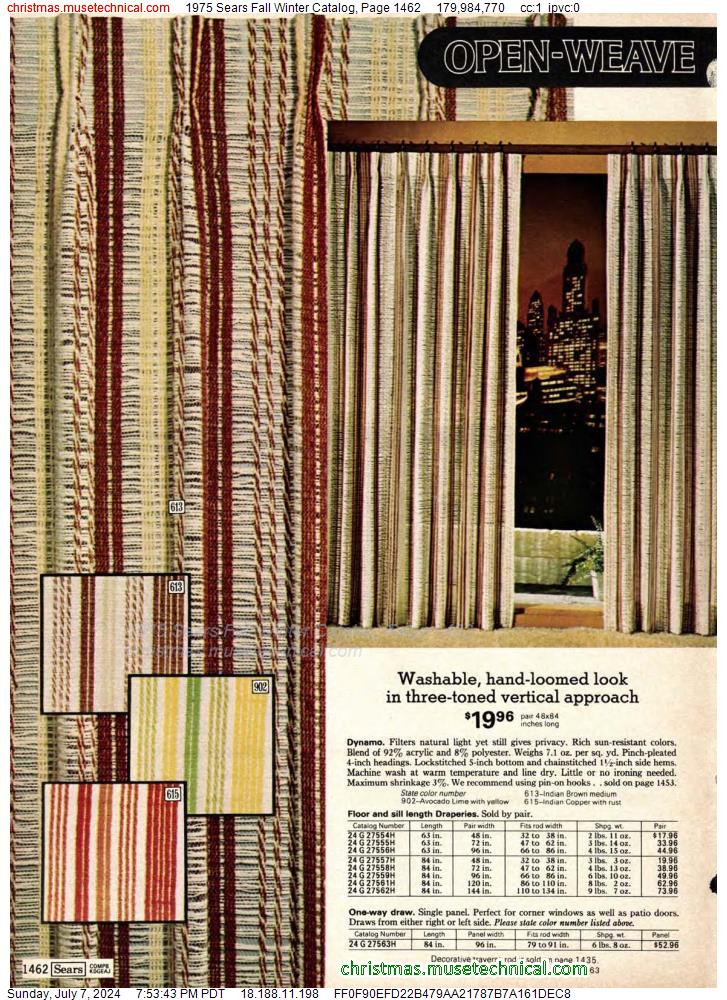 1975 Sears Fall Winter Catalog, Page 1462