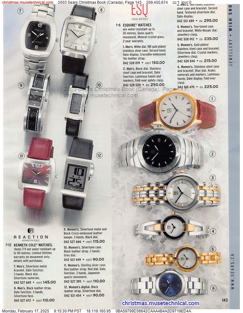 2003 Sears Christmas Book (Canada), Page 143