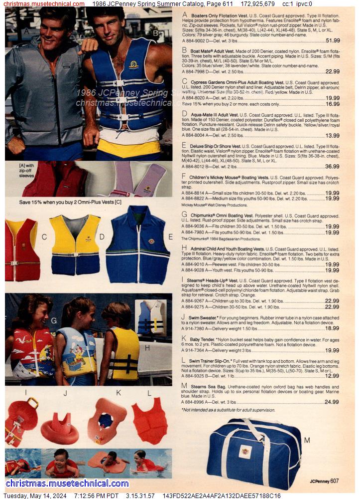 1986 JCPenney Spring Summer Catalog, Page 611