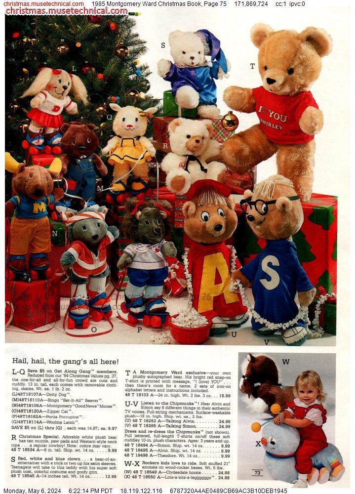 1985 Montgomery Ward Christmas Book, Page 75