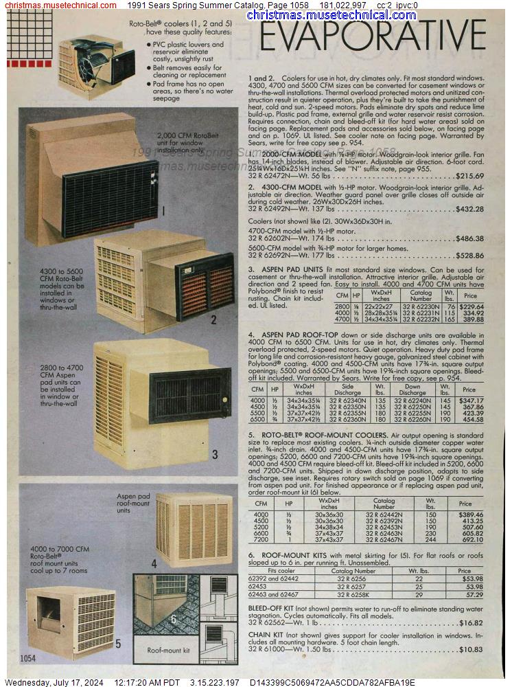 1991 Sears Spring Summer Catalog, Page 1058