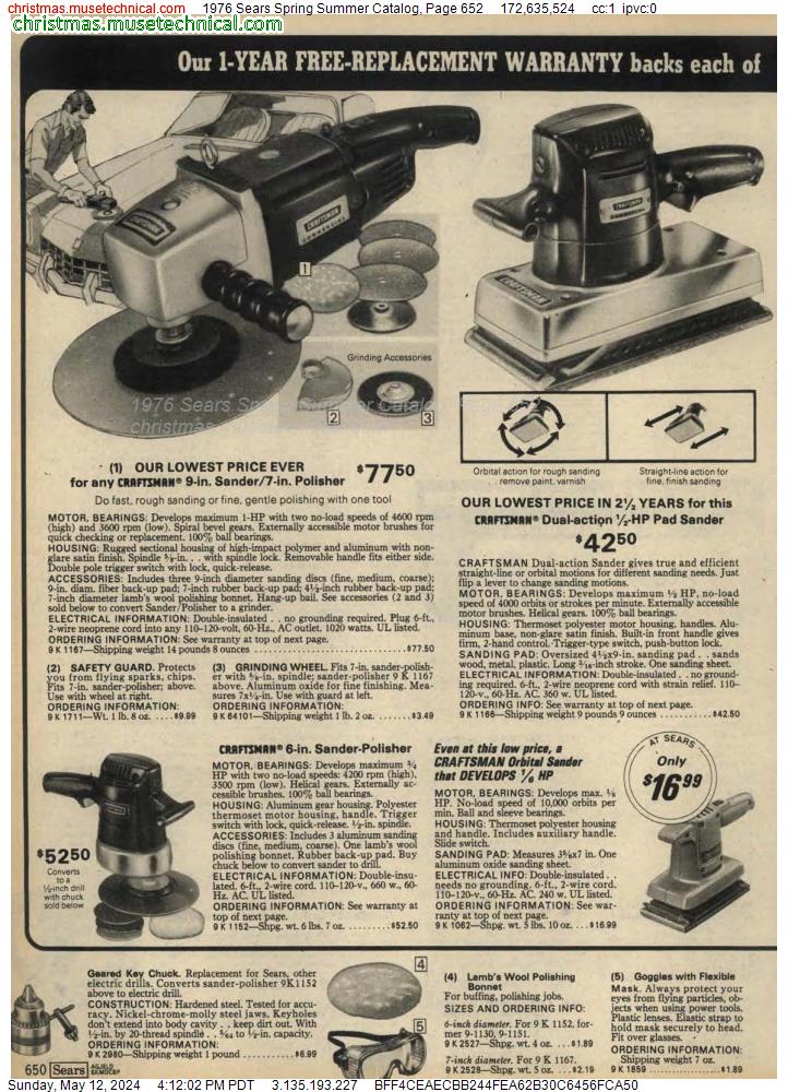 1976 Sears Spring Summer Catalog, Page 652