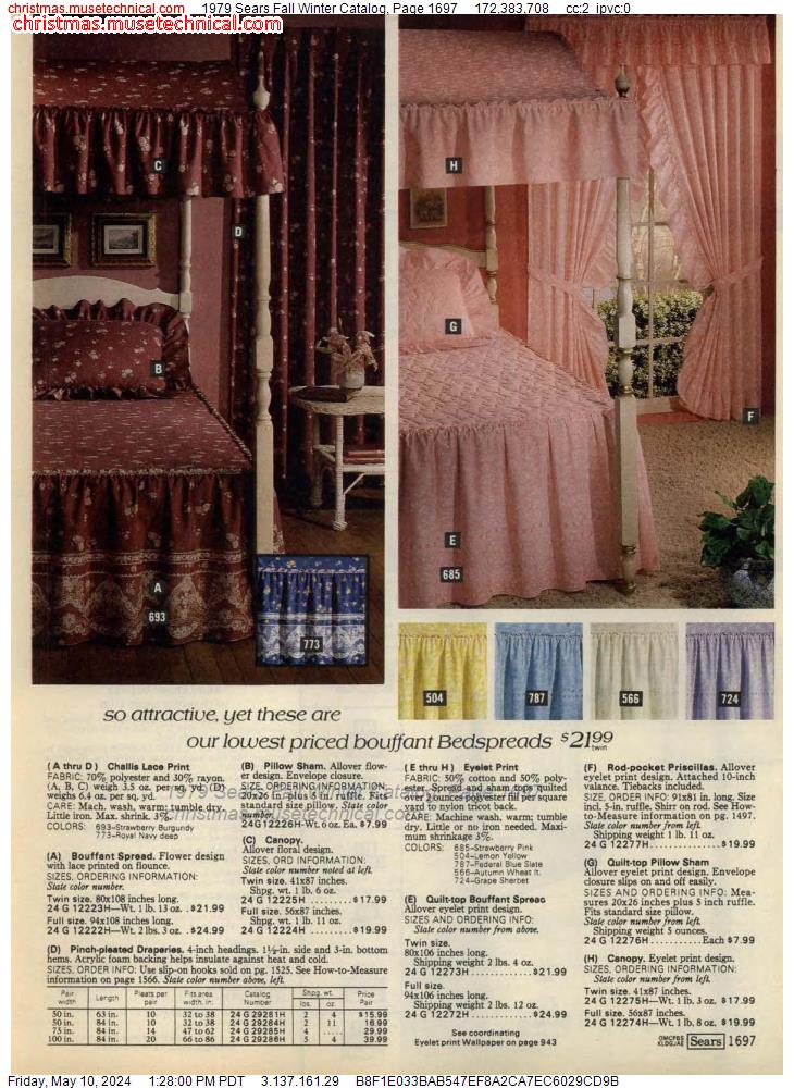 1979 Sears Fall Winter Catalog, Page 1697