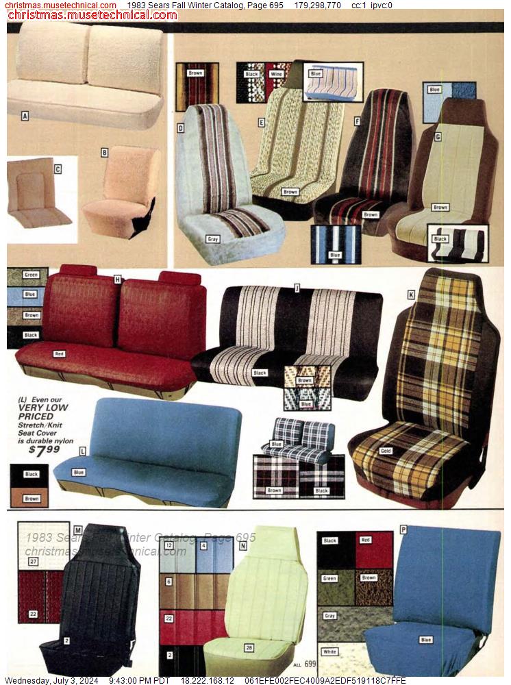 1983 Sears Fall Winter Catalog, Page 695