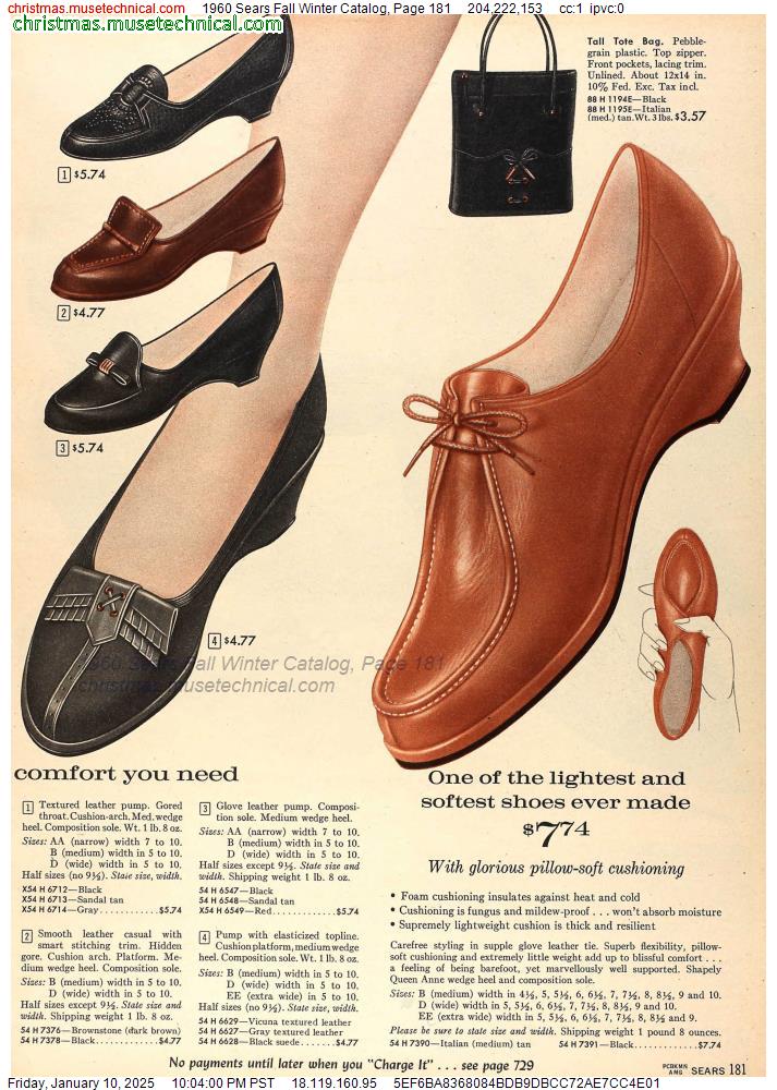 1960 Sears Fall Winter Catalog, Page 181 - Catalogs & Wishbooks