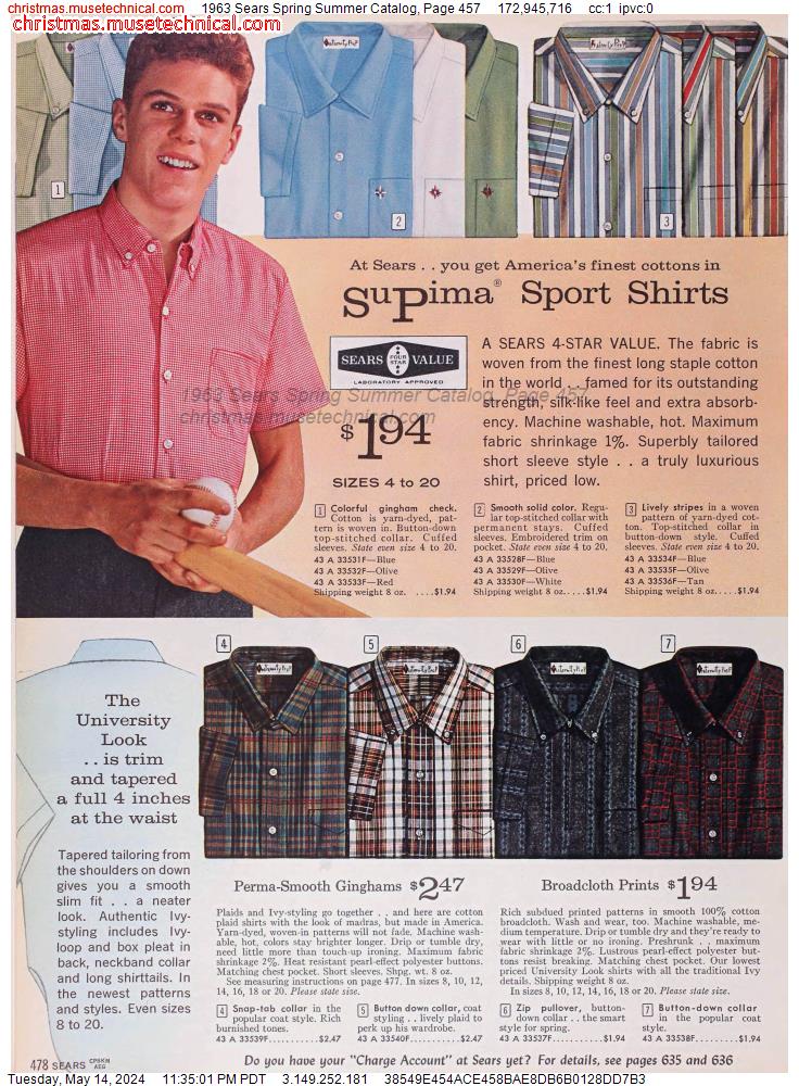 1963 Sears Spring Summer Catalog, Page 457
