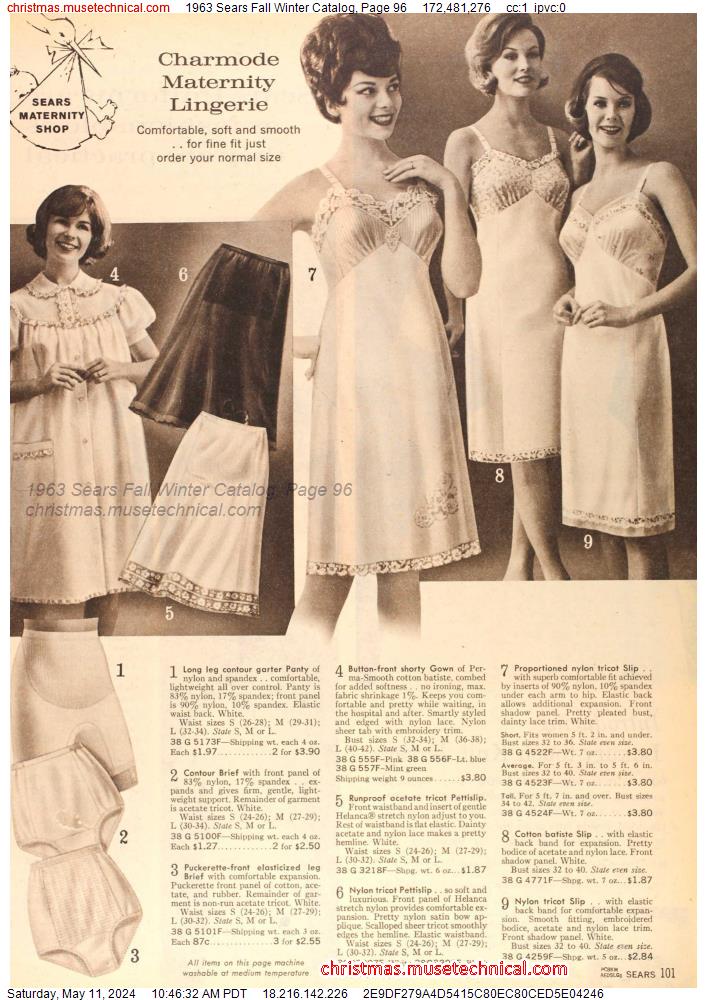 1963 Sears Fall Winter Catalog, Page 96