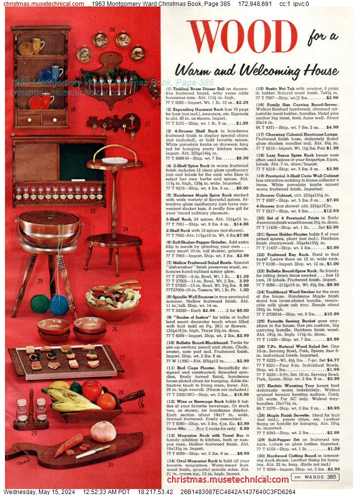 1963 Montgomery Ward Christmas Book, Page 385