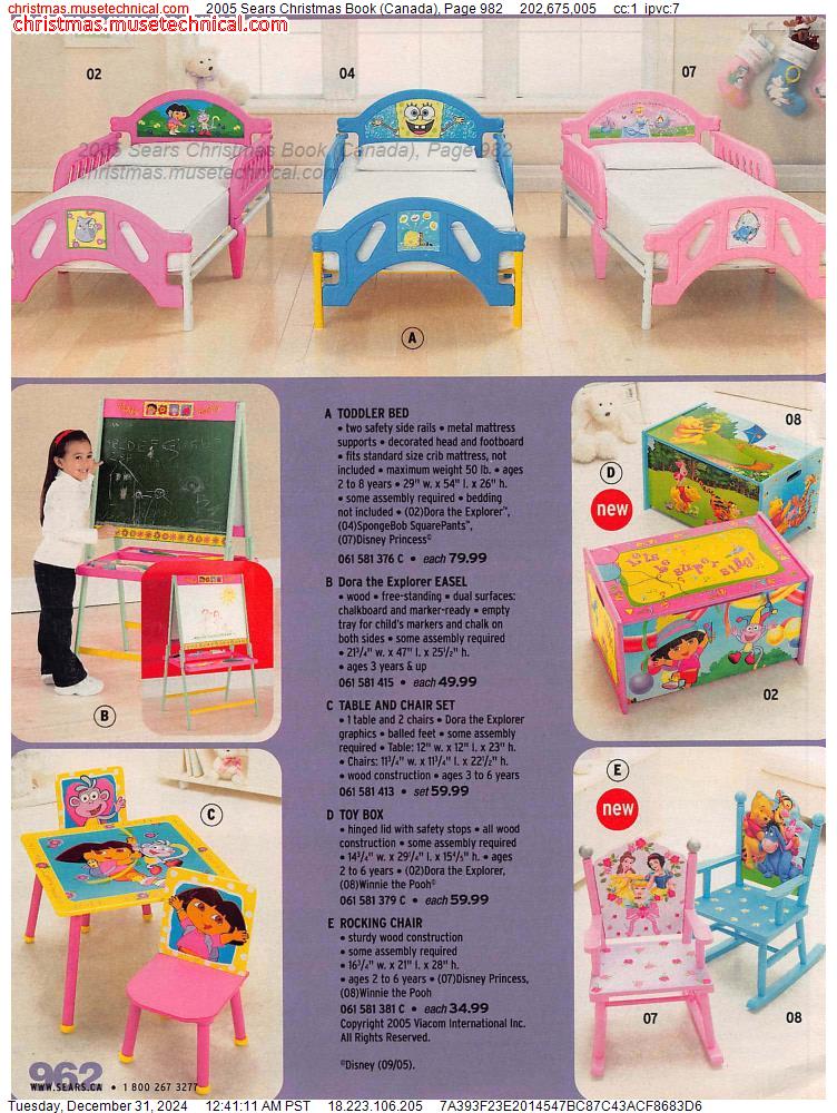 2005 Sears Christmas Book (Canada), Page 982