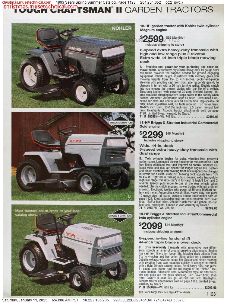 1993 Sears Spring Summer Catalog, Page 1123