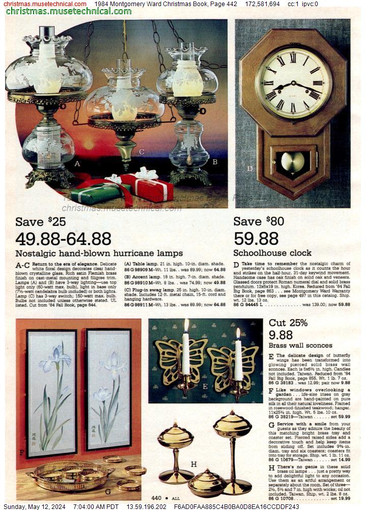 1984 Montgomery Ward Christmas Book, Page 442