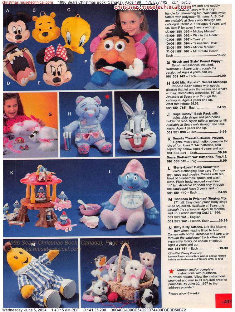 1996 Sears Christmas Book (Canada), Page 499