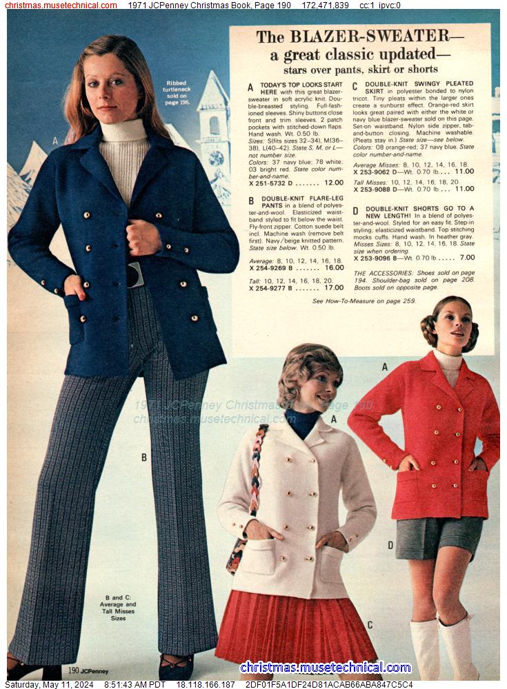 1971 JCPenney Christmas Book, Page 190