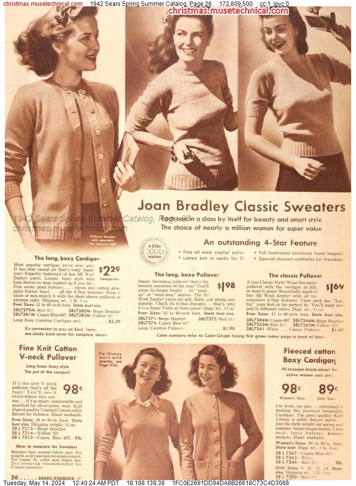 1942 Sears Spring Summer Catalog, Page 26