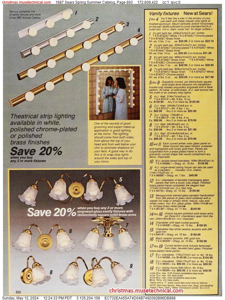 1987 Sears Spring Summer Catalog, Page 893