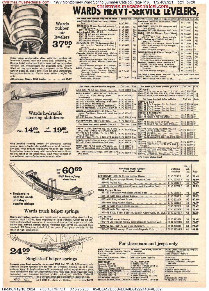 1977 Montgomery Ward Spring Summer Catalog, Page 616