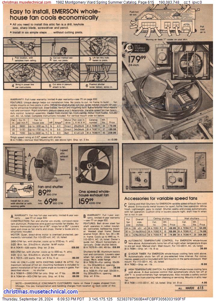 1982 Montgomery Ward Spring Summer Catalog, Page 615