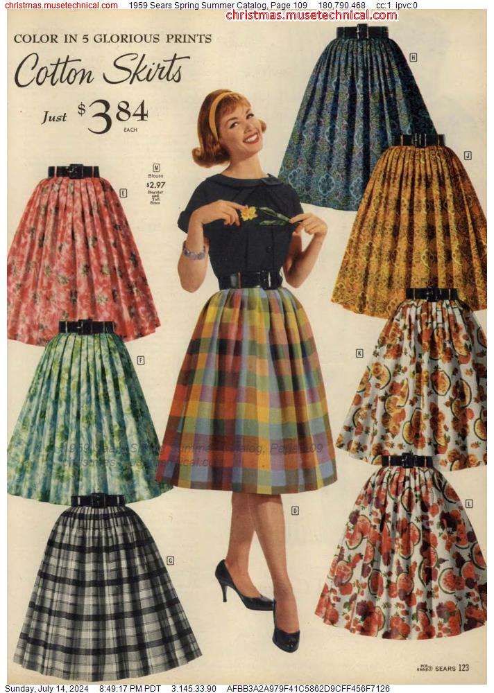 1959 Sears Spring Summer Catalog, Page 109