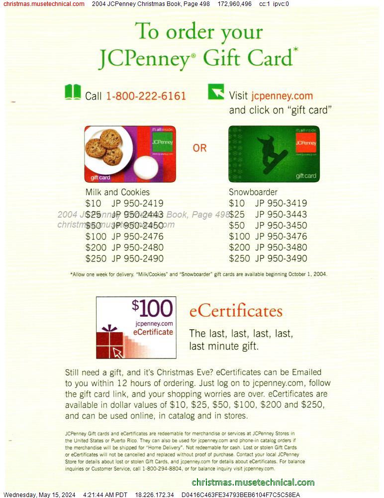 2004 JCPenney Christmas Book, Page 498