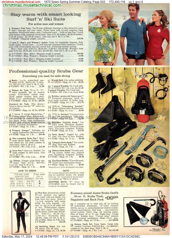 1970 Sears Spring Summer Catalog, Page 503
