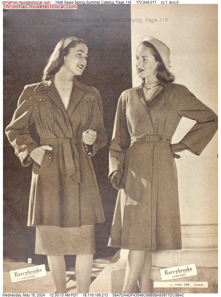 1946 Sears Spring Summer Catalog, Page 116